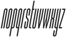 JustTall Italic ttf (400) Font LOWERCASE
