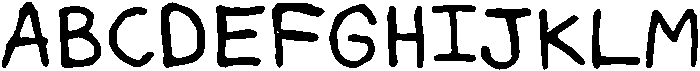 JustWrite2 otf (400) Font UPPERCASE