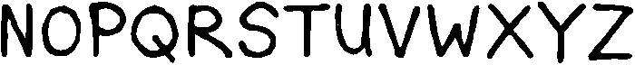 JustWrite2 otf (400) Font UPPERCASE