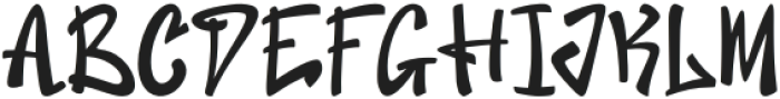 JusterRegular otf (400) Font UPPERCASE