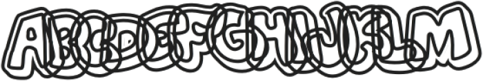 Justice Outline otf (400) Font LOWERCASE