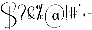 Justify Regular otf (400) Font OTHER CHARS