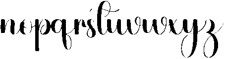 Justify Regular otf (400) Font LOWERCASE