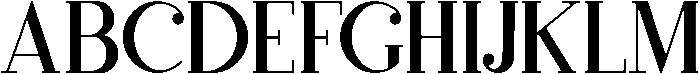 Justin Medium otf (500) Font UPPERCASE