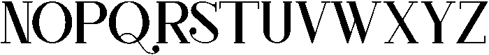 Justin Medium otf (500) Font UPPERCASE
