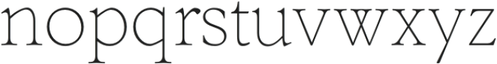 Justinia Light otf (300) Font LOWERCASE