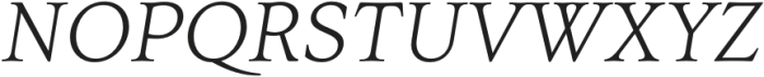 Justinia Medium Italic otf (500) Font UPPERCASE