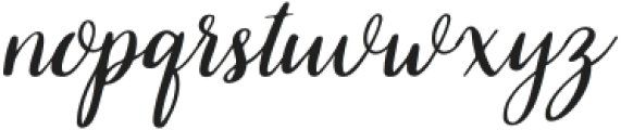 Justlove Slant otf (400) Font LOWERCASE