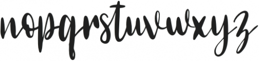 Justnithe otf (400) Font LOWERCASE