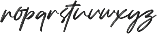 Justone otf (400) Font LOWERCASE