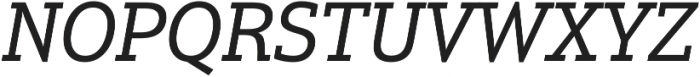 Justus Pro Italic ttf (400) Font UPPERCASE