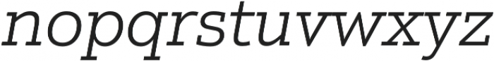 Justus Pro Light Italic otf (300) Font LOWERCASE