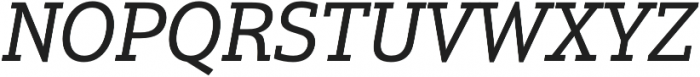 Justus Pro Regular Italic otf (400) Font UPPERCASE