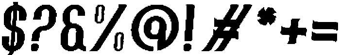 Jutonely Regular otf (400) Font OTHER CHARS