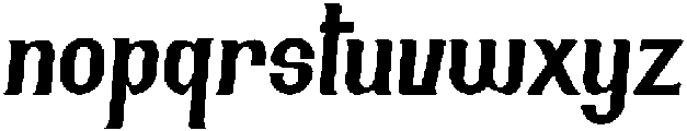 Jutonely Regular otf (400) Font LOWERCASE