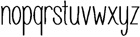Juvenile otf (700) Font LOWERCASE