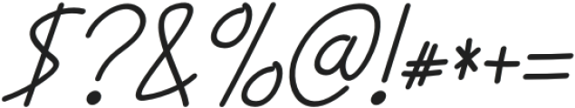 Juwitta Italic otf (400) Font OTHER CHARS