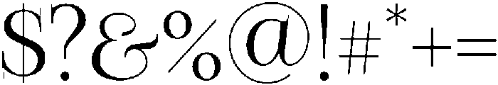 jungle otf (400) Font OTHER CHARS