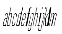 Julienne Slim Light Italic Font LOWERCASE
