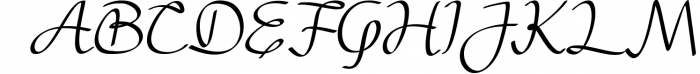 Juliyeta - handwritten script font Font UPPERCASE
