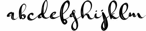 Jungfrau Slopes Modern Calligraphy Brush Script Font LOWERCASE