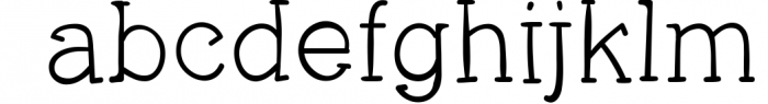 Justhand slab serif font Font LOWERCASE