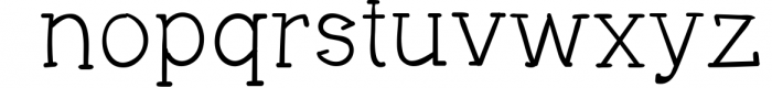 Justhand slab serif font Font LOWERCASE