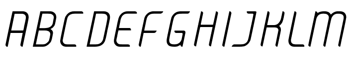 JUICE Light Italic Italic Font UPPERCASE