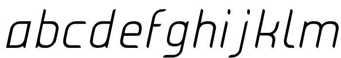 JUICE Light Italic Italic Font LOWERCASE