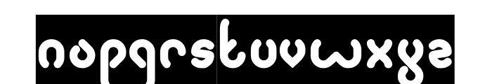 JUSSTA-Inverse Font LOWERCASE