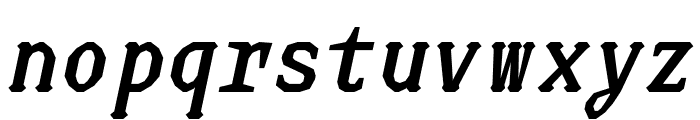 JUstice Mono BoldOblique Font LOWERCASE