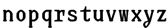JUstice Mono Bold Font LOWERCASE