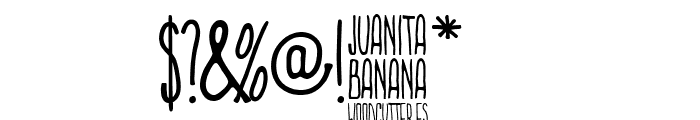Juanita Banana Font OTHER CHARS