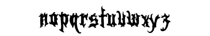 Juanita Gothic Font LOWERCASE