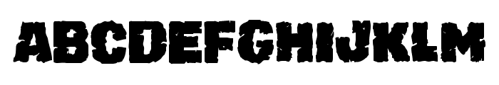 Jugger Rock Condensed Font LOWERCASE