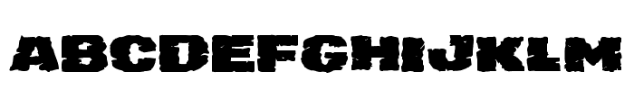 Jugger Rock Expanded Font LOWERCASE