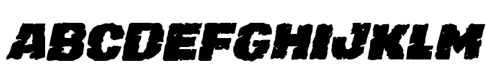 Jugger Rock Italic Font UPPERCASE