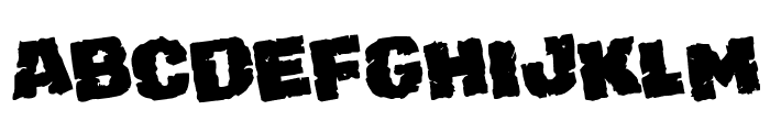 Jugger Rock Rotated Font UPPERCASE
