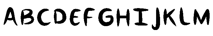 Juicy Nig Regular Font UPPERCASE