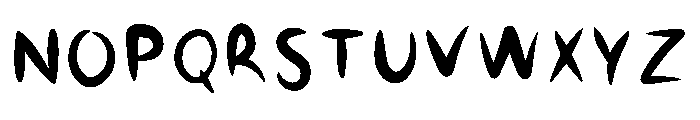 Juicy Nig Regular Font UPPERCASE