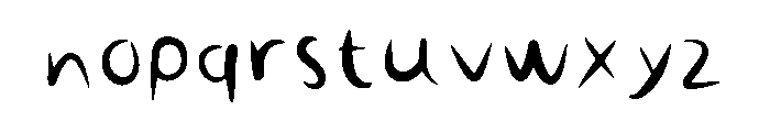 Juicy Nig Regular Font LOWERCASE
