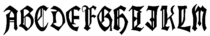JuliaMetal Regular Font UPPERCASE