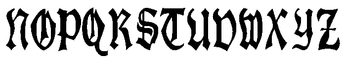 JuliaMetal Regular Font UPPERCASE