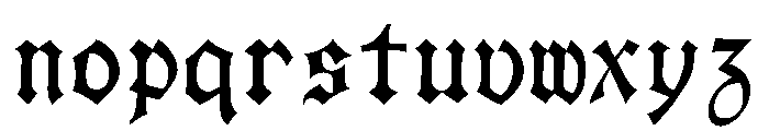 JuliaMetal Regular Font LOWERCASE