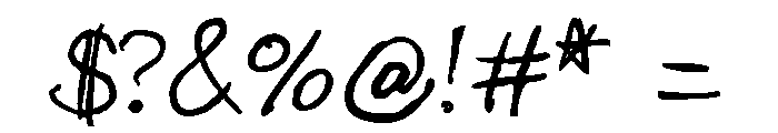 Julius B Thyssen Font OTHER CHARS