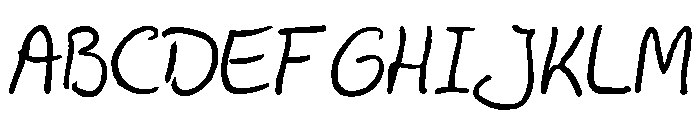 Julius B Thyssen Font UPPERCASE