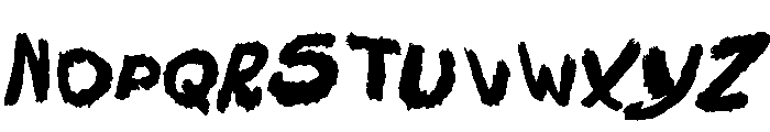 Jump Scare Font UPPERCASE