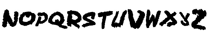 Jump Scare Font LOWERCASE