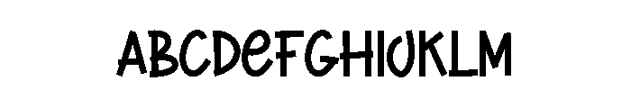 Jumping3 Font UPPERCASE
