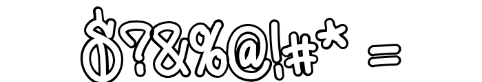 Jumpis Graffiti Outline Font OTHER CHARS